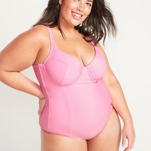 old navy Secret-Smooth Plus-Size Underwire Swimsuit (3X) $67 sold out